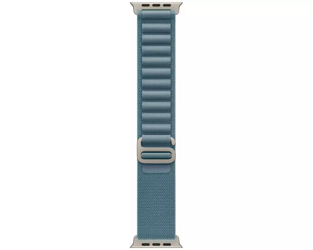 Apple Alpine Loop 49 mm Light Blue Natural Titanium Medium