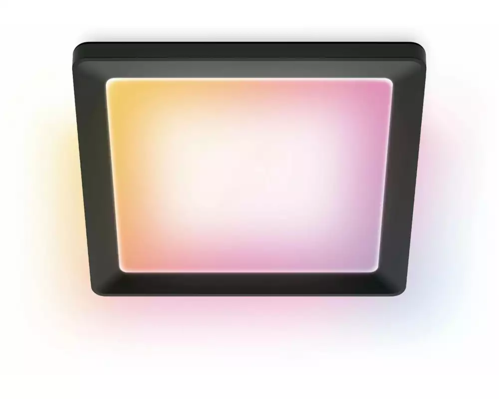 WiZ Quadratische Panelleuchte 12 W schwarz