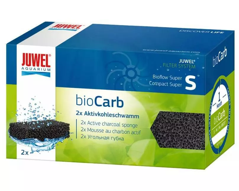 Juwel Kohleschwamm bioCarb S, 2 Stück