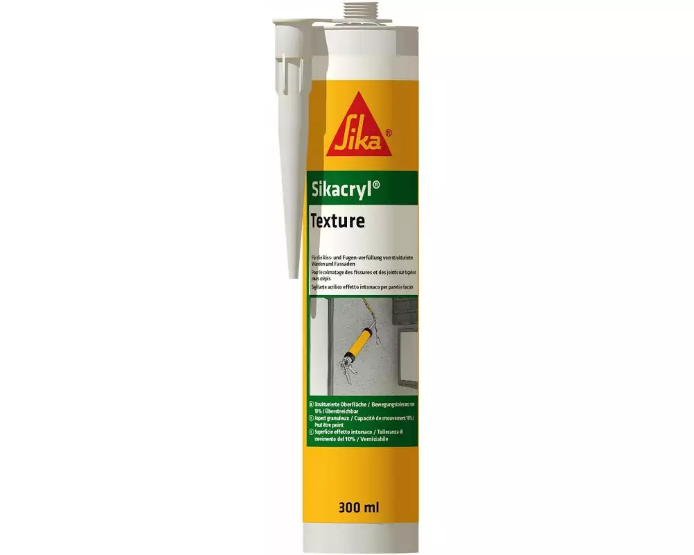 Sika Sikacryl Texture Körnig, Weiss, 300 ml