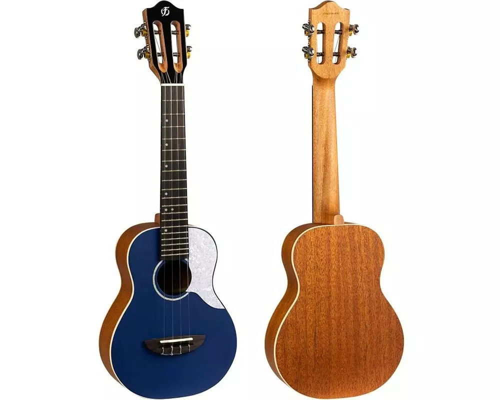 Flight Ukulele Concert – Solid Spruce – Blau