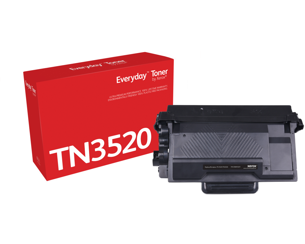 Everyday™ Schwarz Toner von Xerox, kompatibel mit Brother TN3520, Ultra hohe Kapazität