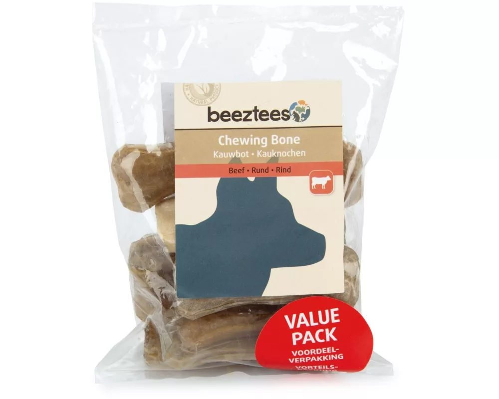 Beeztees Kauknochen Rinderhaut, 7.5 cm, 10 Stk