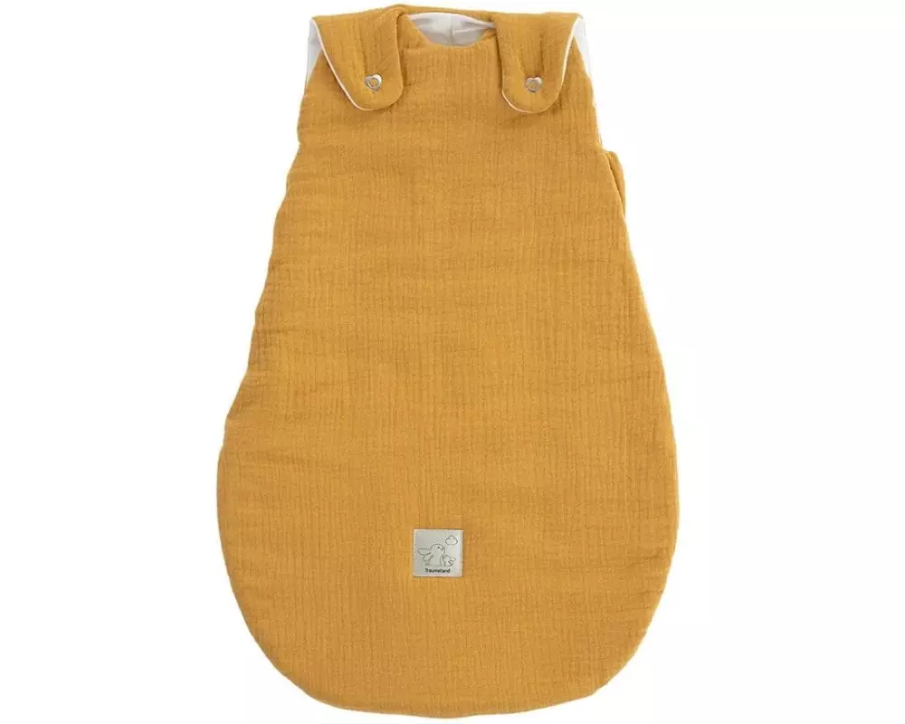 Träumeland Ganzjahresschlafsack Musselin Senfgelb Grösse 74/80