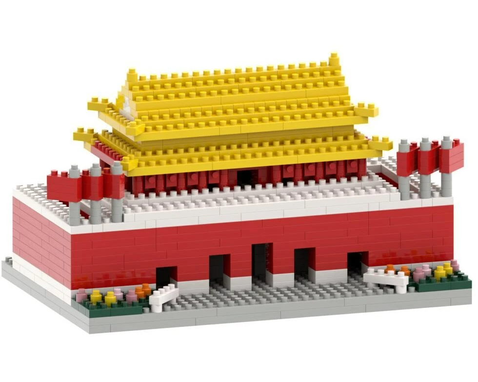 BRIXIES Bausteinmodell Tiananmen Square aus 699 Bausteinen