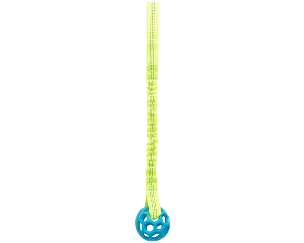 Trixie Bungee Tugger mit Ball Mehrfarbig