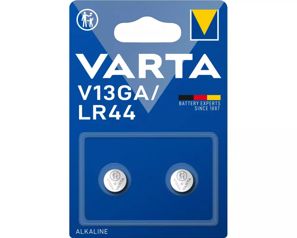 Varta Knopfzelle V13GA / LR44 , 2 Stück