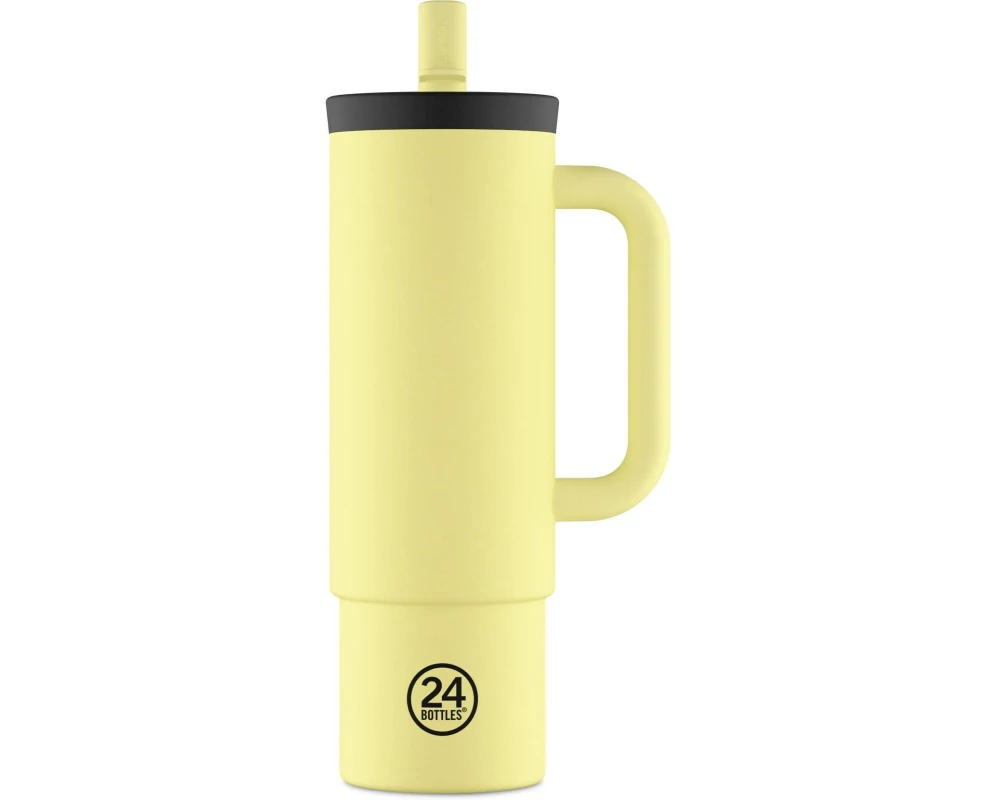 24Bottles Thermobecher Straw Cup 800 ml, Gelb