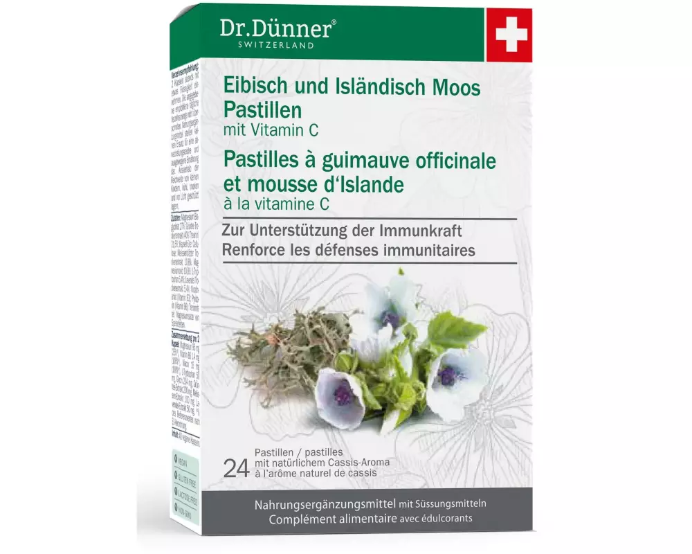 Dr. Dünner Eibisch und isländisch Moos 24 Pastillen