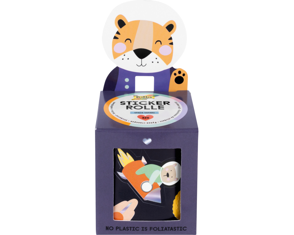 FOLIA Stickerrolle Space Safari 4m 27103 irisierend