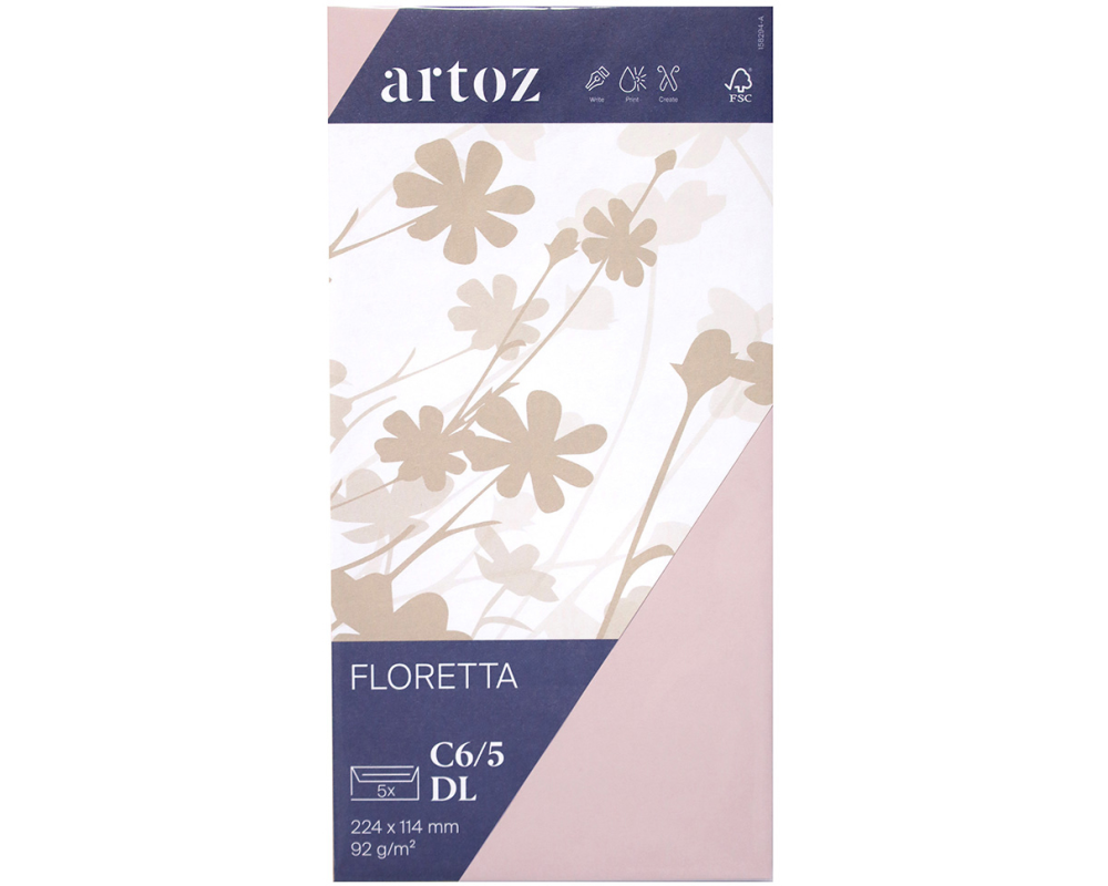 ARTOZ Couverts 1001 C6/5 15829418-281 92g, light rose 5 Stück