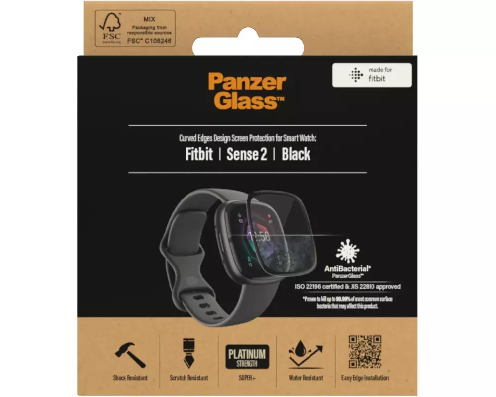 Panzerglass Displayschutz Fitbit Sense 2