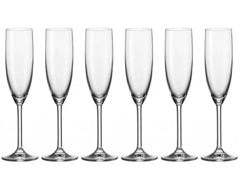 Leonardo Sektglas Daily 200 ml, 6 Stück, Transparent