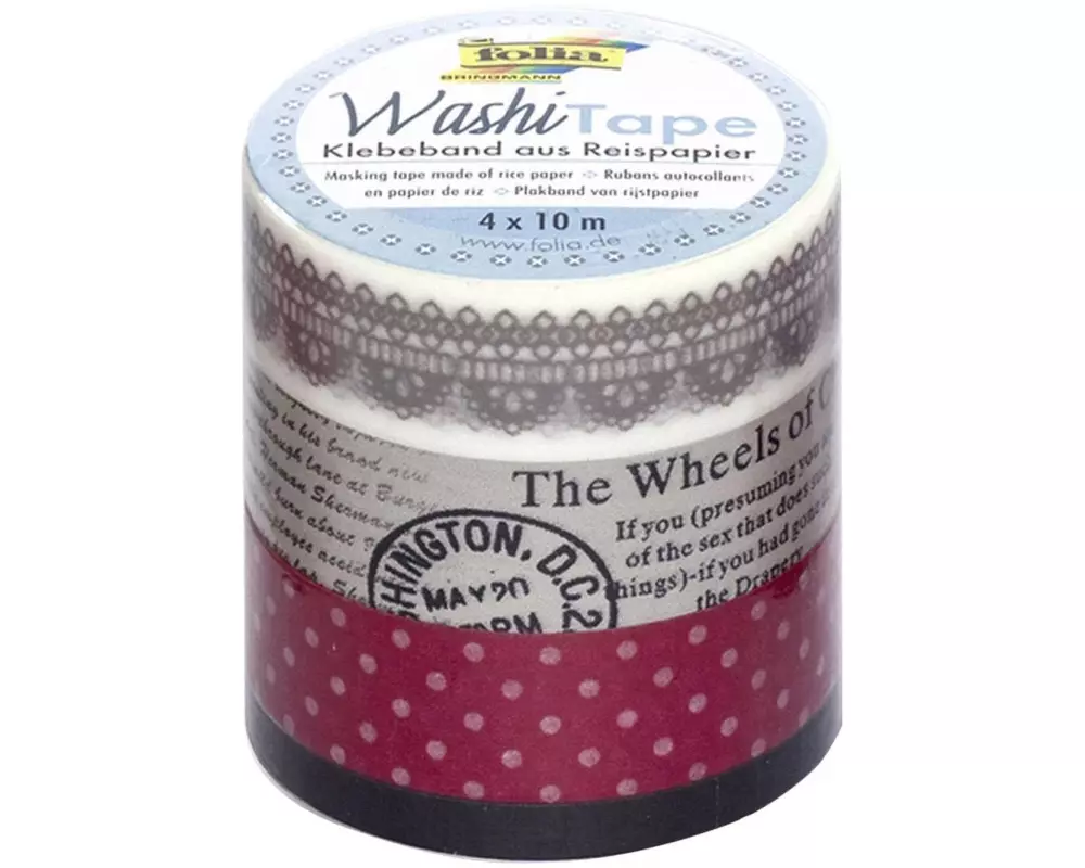Folia Washi Tape Vintage 4er-Set