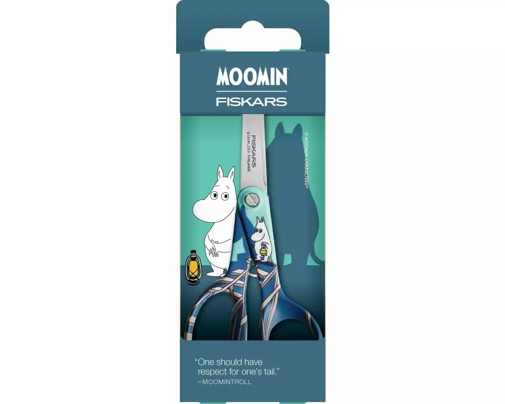Fiskars Kinderschere Moomintroll 13 cm, Petrol