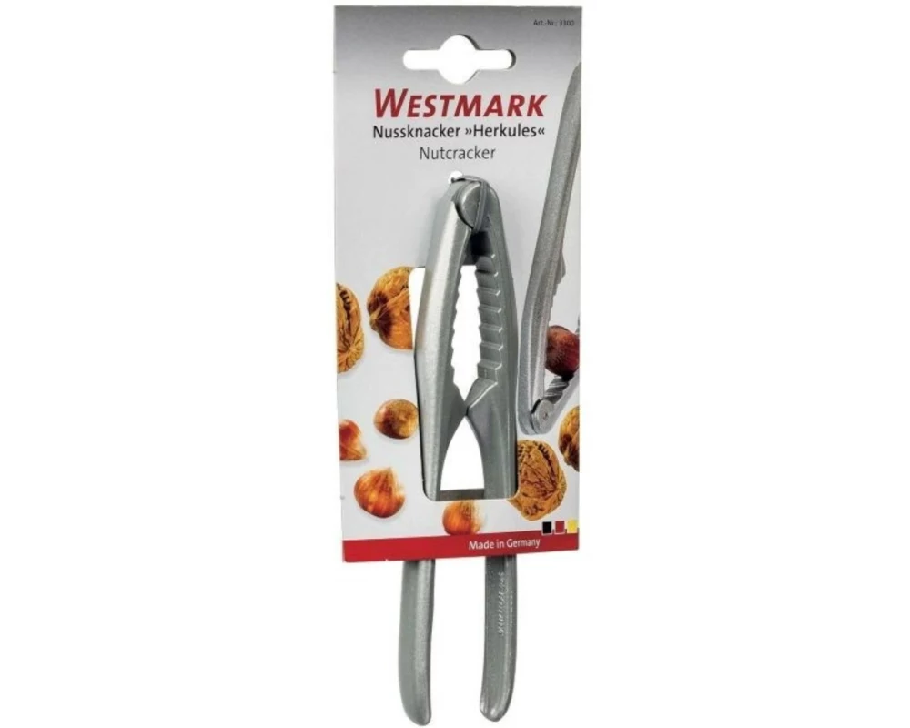 Westmark Nussknacker Herkules, 15 x 3x1.5 cm Aluminium, Silber
