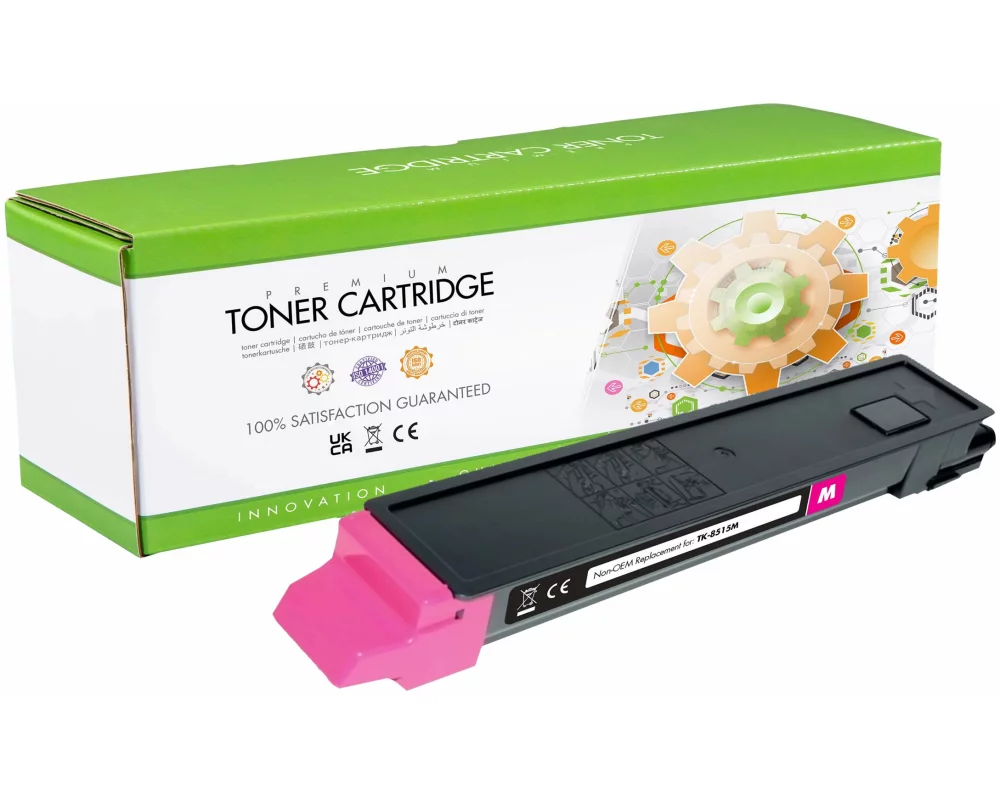STATIC Toner cartridge compatible with Kyocera TK-8515M magenta remanufactured 20.000 pages