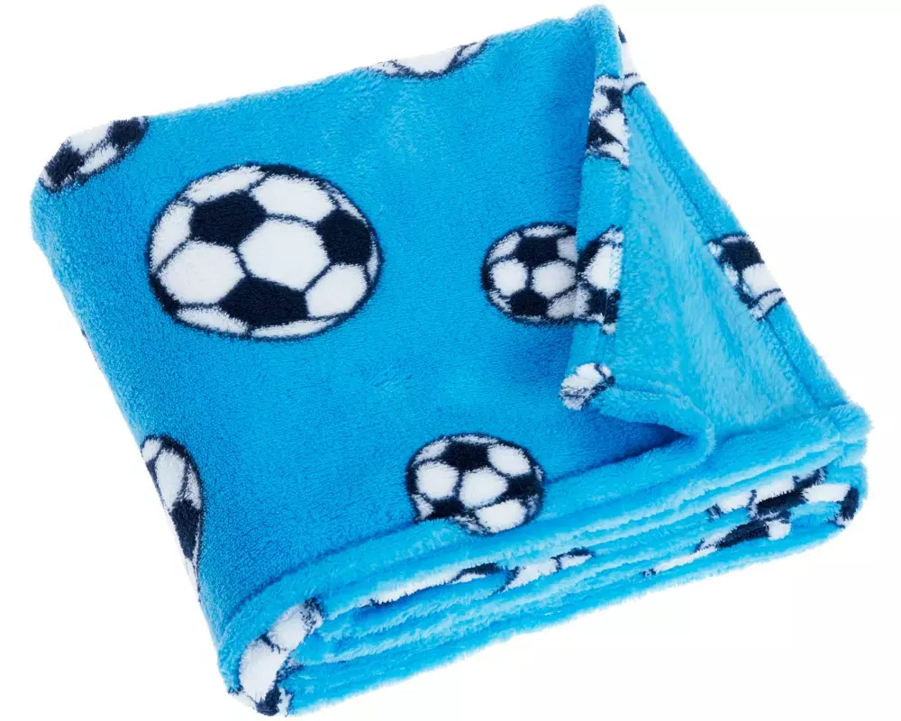 Playshoes Kuscheldecke Fussball 75 x 100 cm