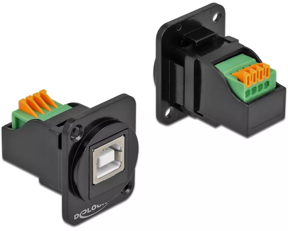Delock D-Typ USB 2.0 Typ-B zu Terminalblock Terminalblock - USB 3.0