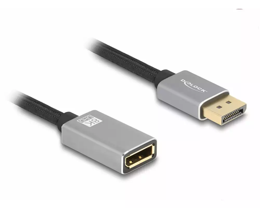 Delock Verlängerungskabel 8K 60 Hz DisplayPort - DisplayPort, 2 m