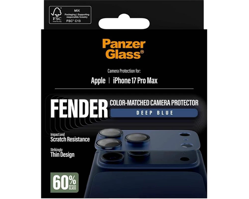 Panzerglass FENDER Camera Protector iPhone 17 Pro Max Deep Blue