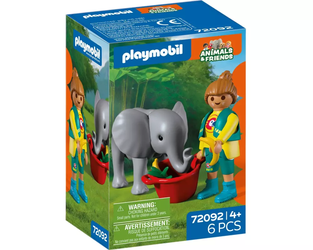 Playmobil City Life Zoo: Elefantenbaby und Pflegerin 72092