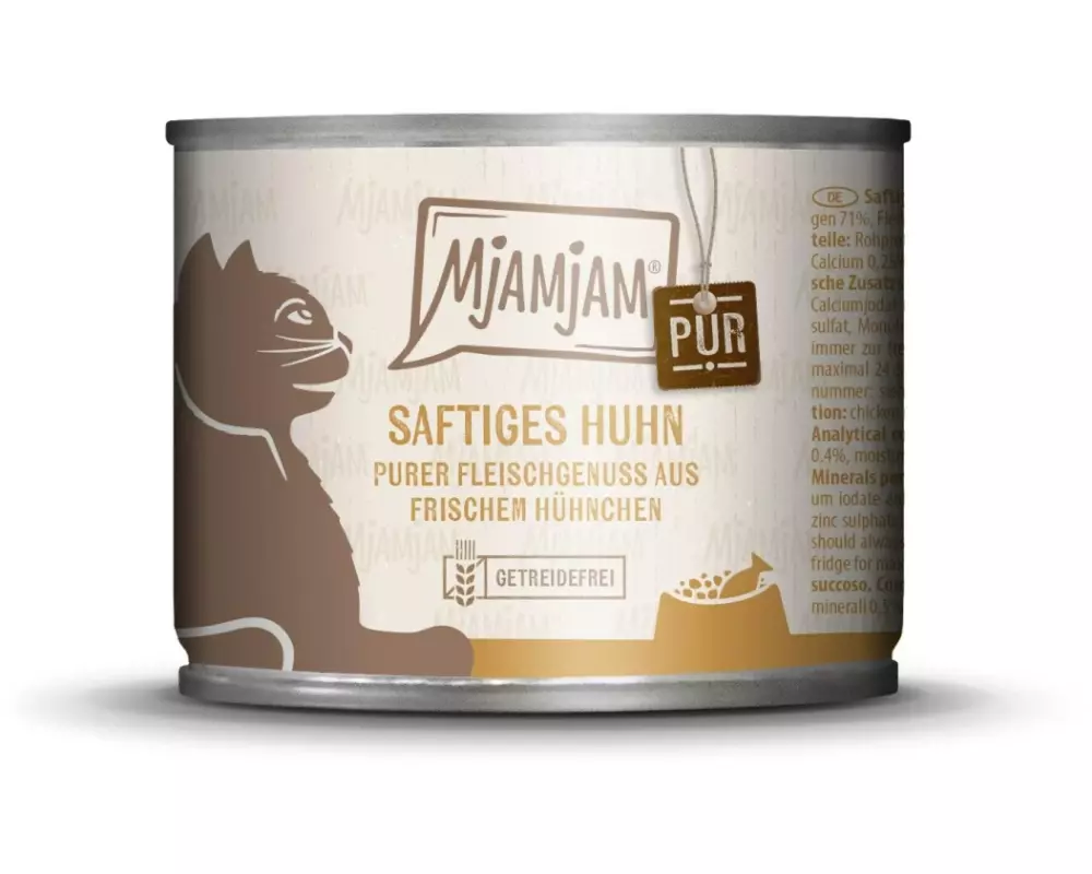 Mjamjam Nassfutter Dose Huhn pur, 200 g