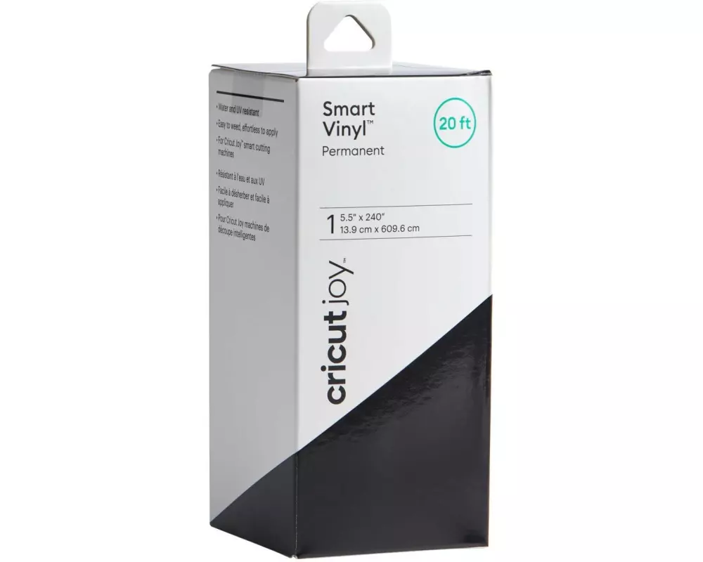 Cricut Vinylfolie Joy Permanent, 13.9 x 609.6 cm, Schwarz