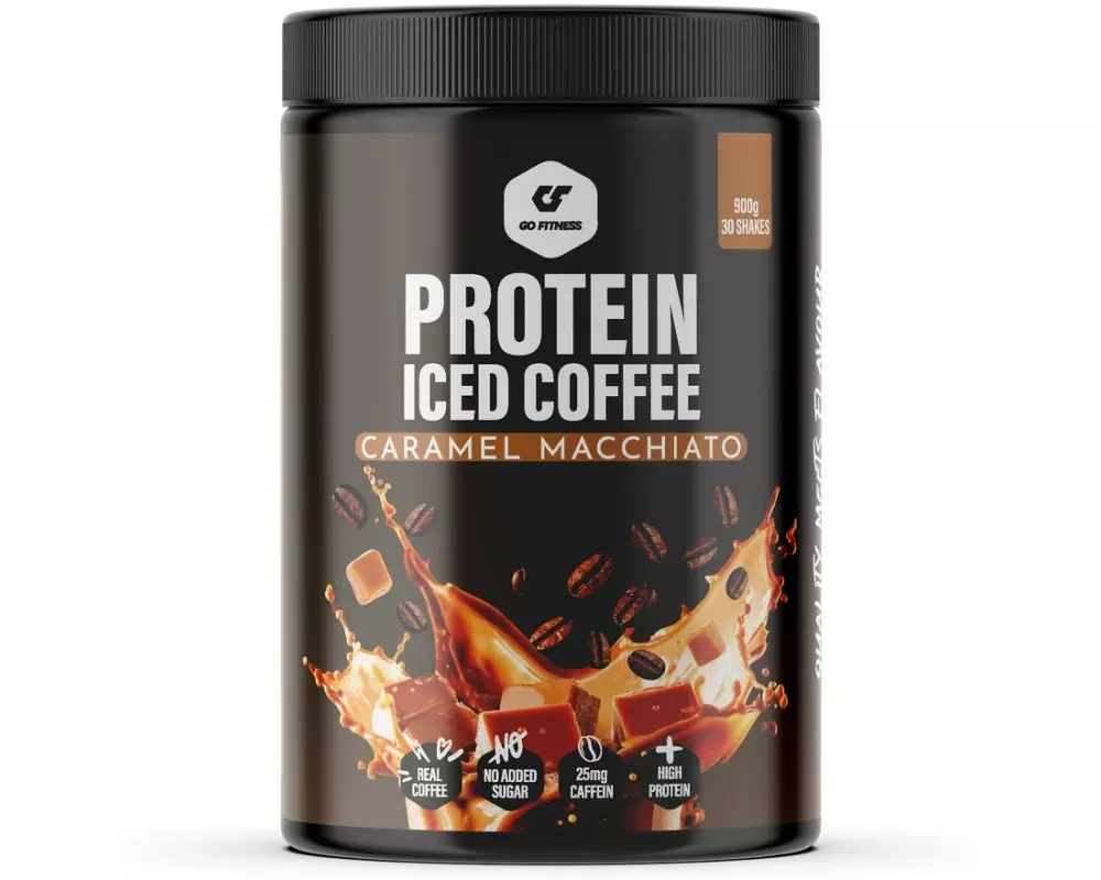 Go Fitness Pulver Protein Iced Coffee Caramel/Kaffee 900 g