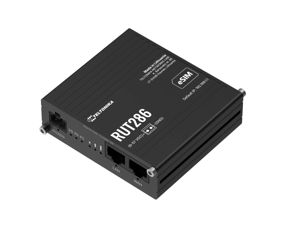 TELTONIKA RUT286 CAT 4 LTE Router eSIM