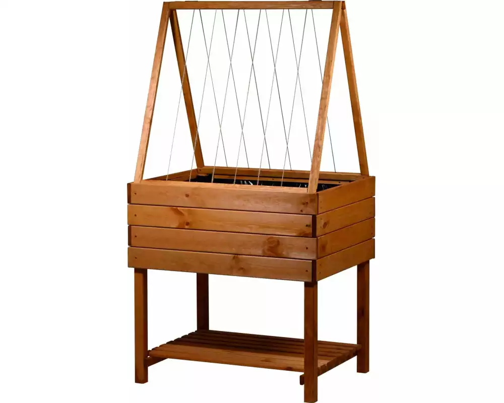 dobar Hochbeet Kubus 2.0 Inkl. Rankhilfen-Aufsatz