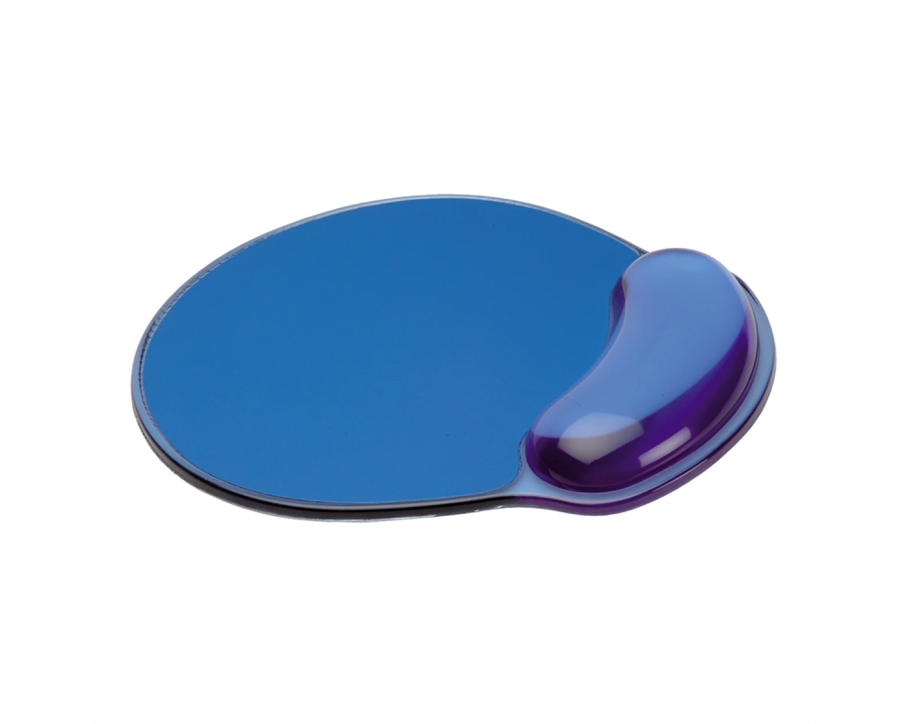 ROLINE Mausmatte, mit Handgelenkauflage, blau