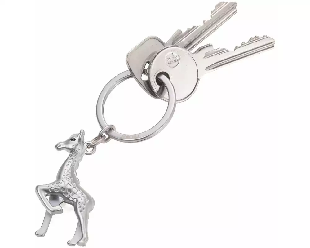 Troika Schlüsselanhänger Gisela Giraffe Grau matt