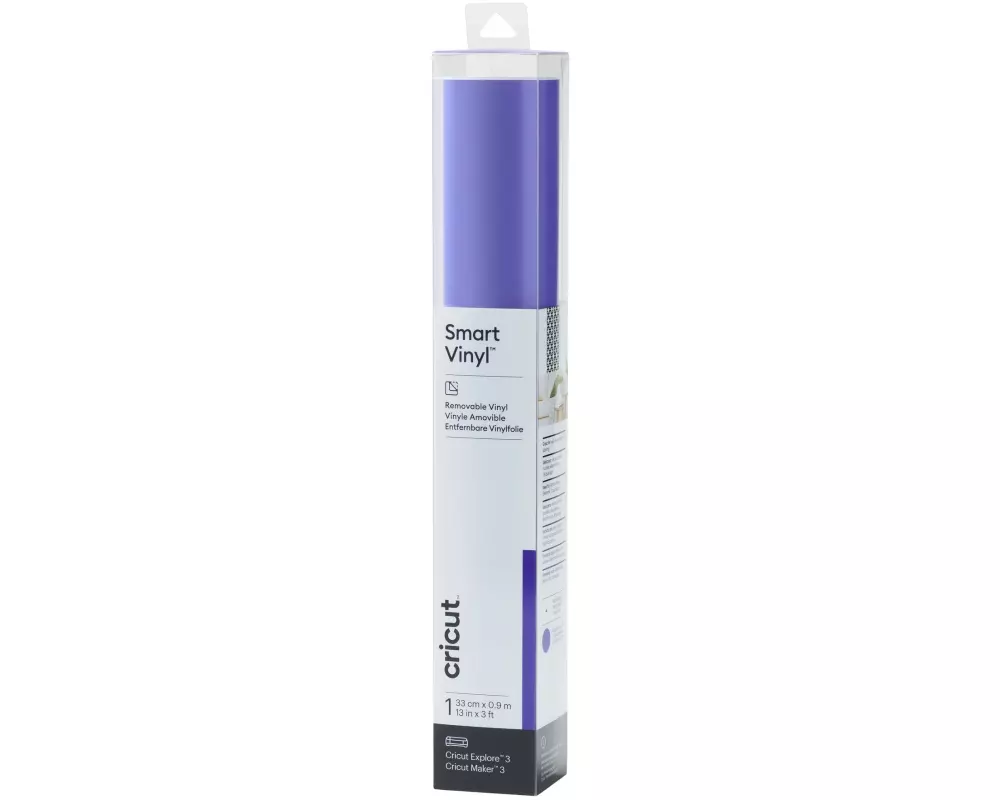 Cricut Vinylfolie Smart ablösbar 33 x 91 cm, 1 Stück, Violett