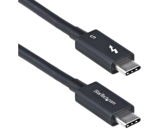 StarTech.com TBLT5MM80CM240W Thunderbolt cable 0,8 m 80 Gbit/s Schwarz