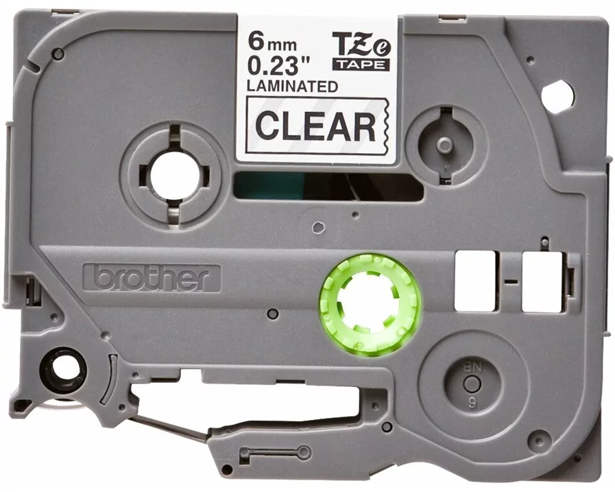 Brother Beschriftungsband TZe-111 Schwarz auf Transparent