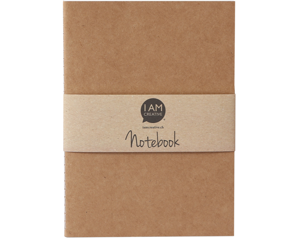 I AM CREATIVE Notizbuch A6 MAA4005.10 natur 60 Seiten