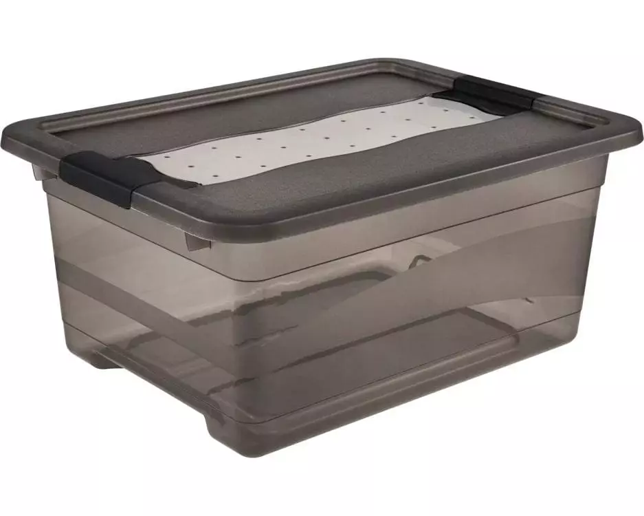 keeeper Aufbewahrungsbox Cornelia, Grau / transparent, 12 l