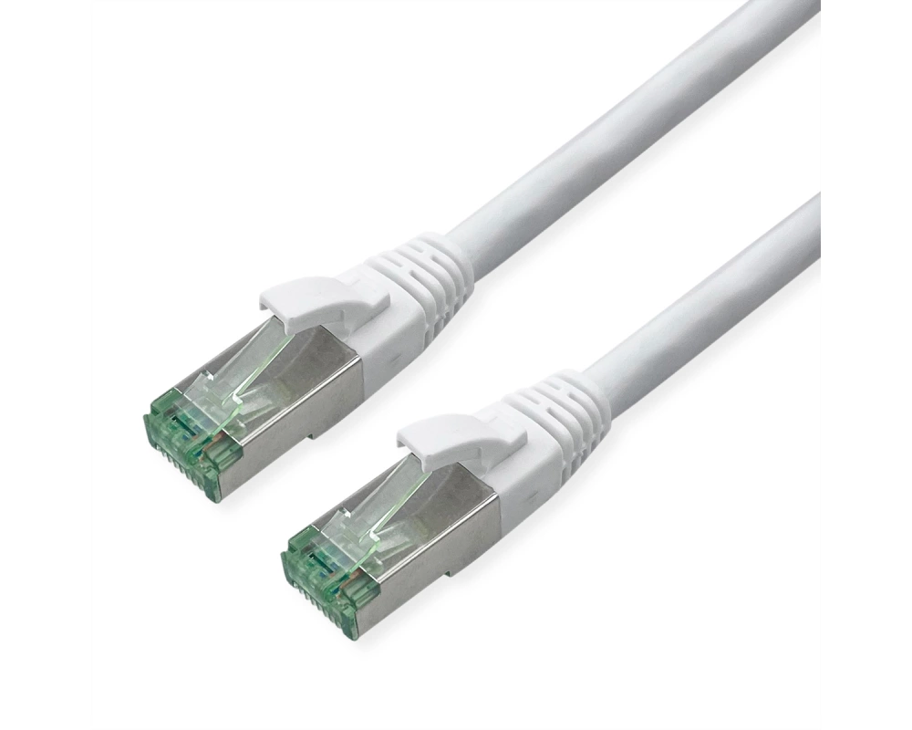 ROLINE RM Patchkabel Cat.6A S/FTP (PiMF), weiß, 20 m