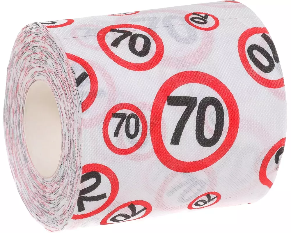 Trendcompany Scherzartikel WC Papier 70. Geburtstag