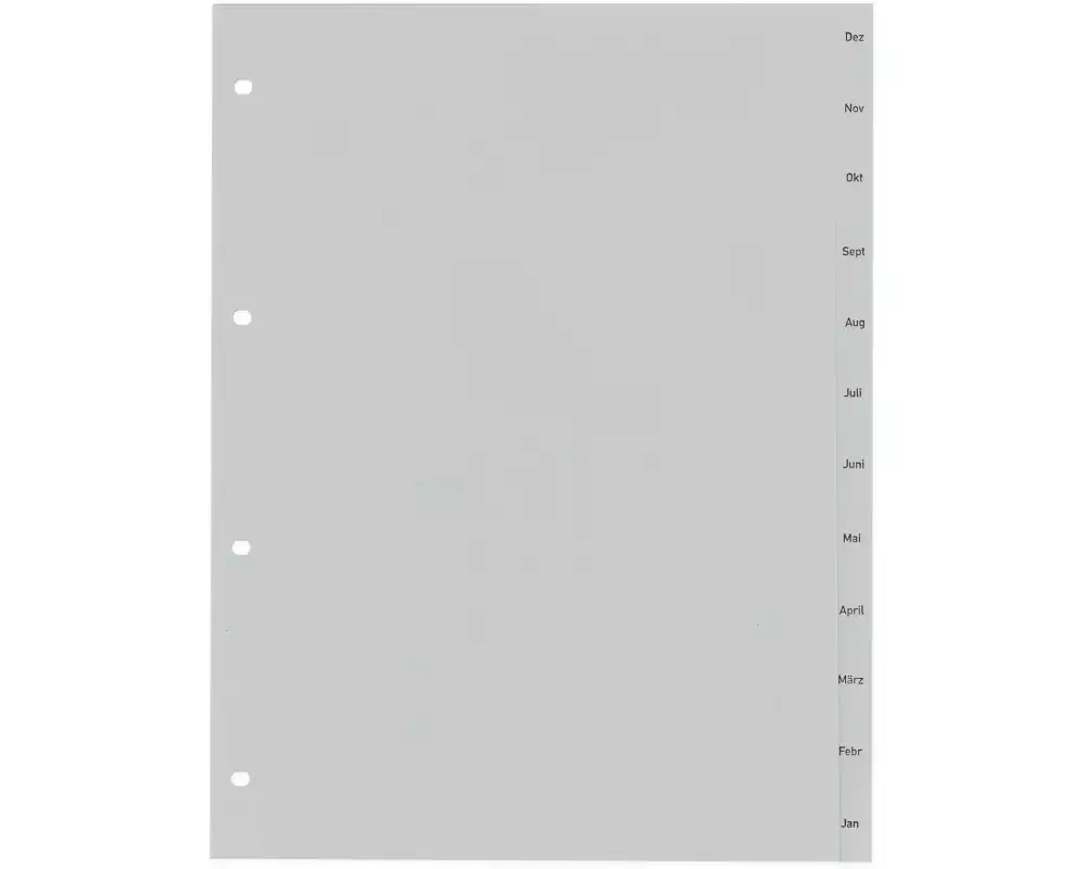 HWB Monatsregister A4, Dez-Jan