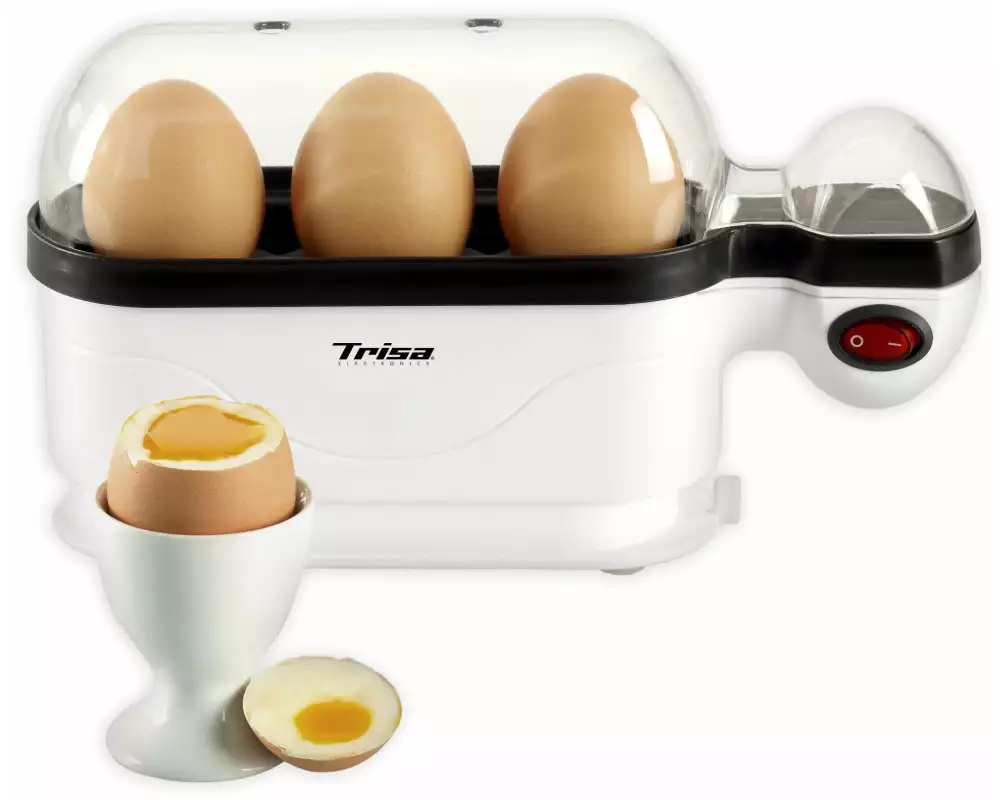 Trisa Eierkocher Eggolino 3, Schwarz/Weiss