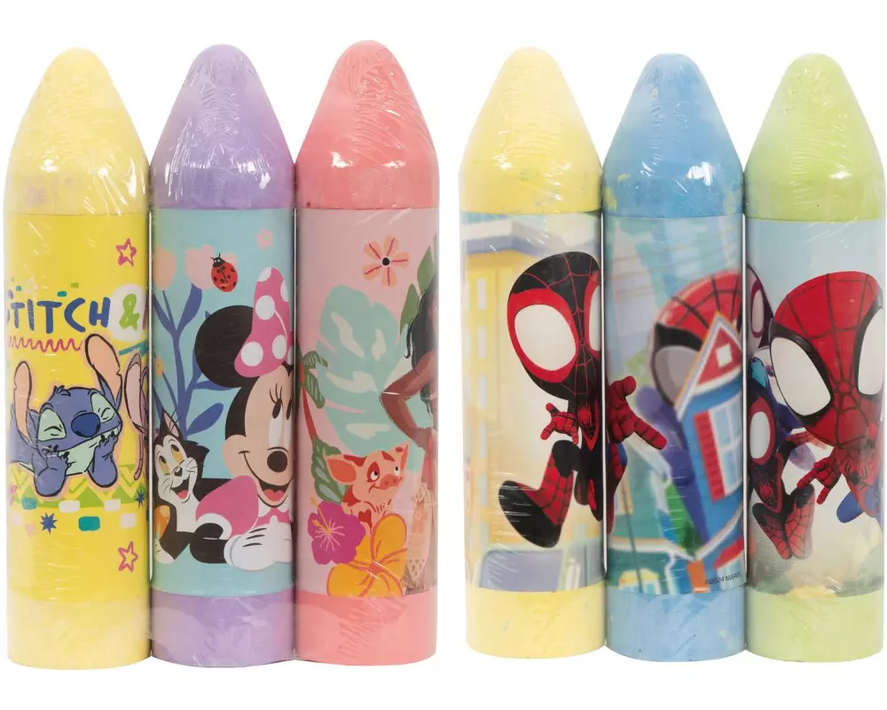 John Strassenkreide Jumbo Disney Marvel 3 Stück Assortiert