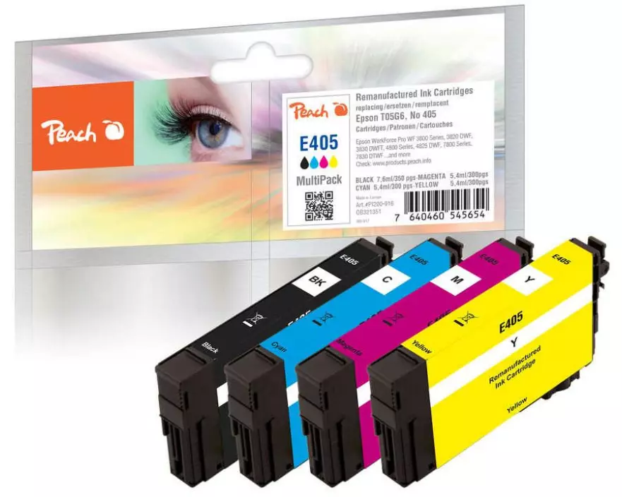 Peach Tintenset Epson Nr. 405 MultiPack C/M/B/Y