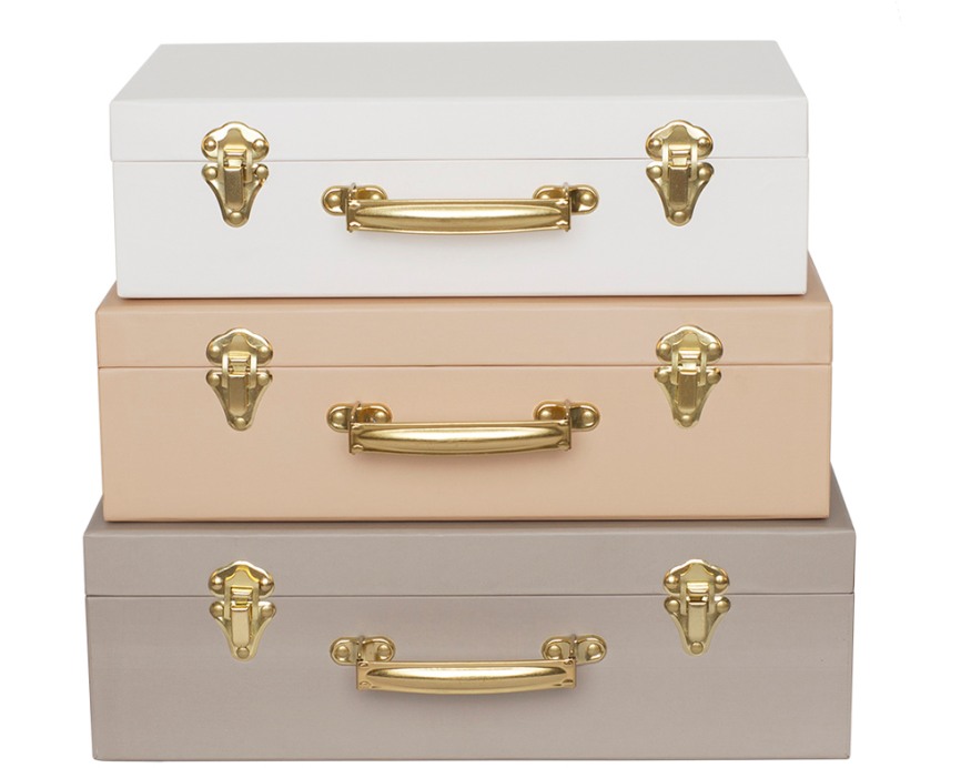 JABADABADO Koffer Set A3220 beige 3 Stück