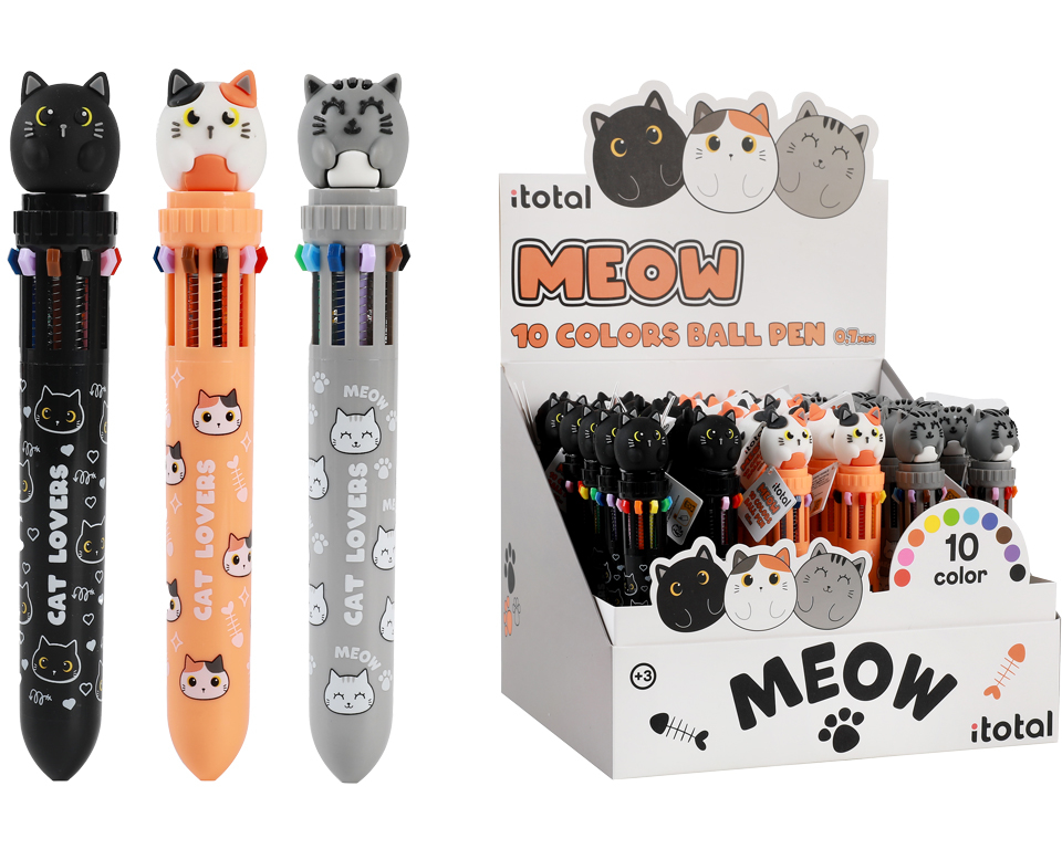 I-TOTAL Multicolorstift Cat XL2370A 10 Farben