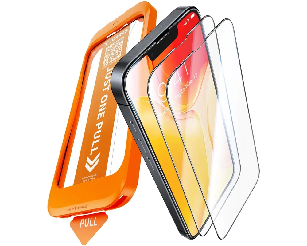 Torras Install Master Displayschutz, iPhone 16e, transparent