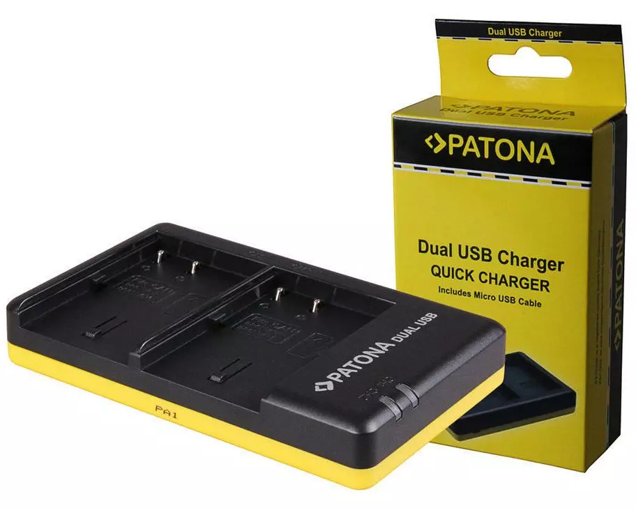 Patona Ladegerät Dual Panasonic BLF19
