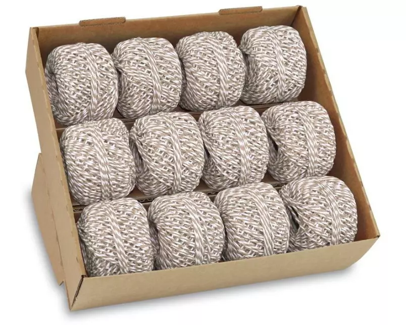 Pattberg Kordelband Ø 2 mm x 15 m, Natur-Weiss