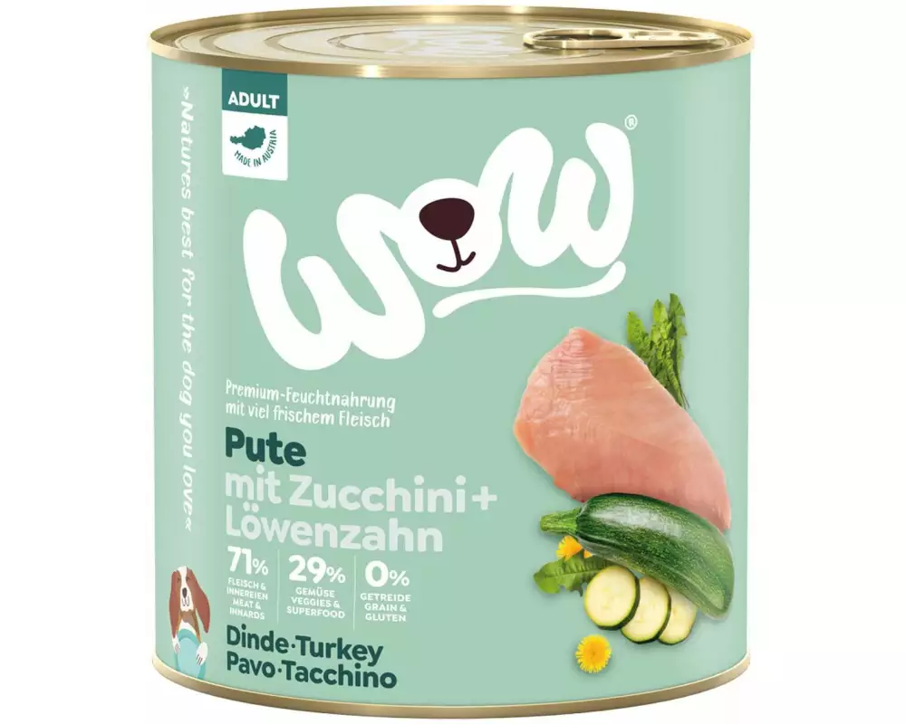 WOW Nassfutter Adult Truthahn, 800 g